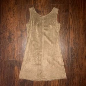 Brown Suede-Like Dress